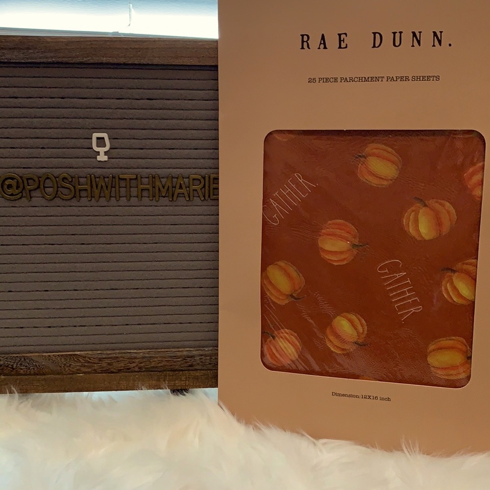 Rae Dunn thanksgiving parchment paper, New!